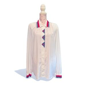 Vintage Lady Eva Laurel  Padded Shoulder Long Sleeve